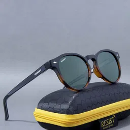 RESIST EYEWEAR Unisex Round Sunglasses with UV Protected Lens-40