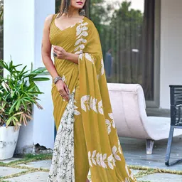 Munir Printed Pure Cotton Bagru Saree-picture-52