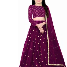 F Plus Fashion Net Semi-Stitched Lehenga Choli-image-28