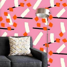 ArtzFolio Printed UV-Resistant Anti-Bacterial Abstract Brush Stroke Peel & Stick Wallpaper-image-90