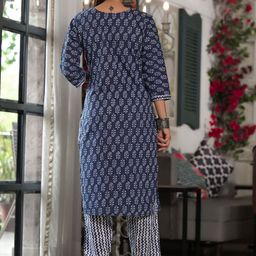 all about you Women Ethnic Motifs Printed Regular Kurta with Trousers & With Dupatta image 5