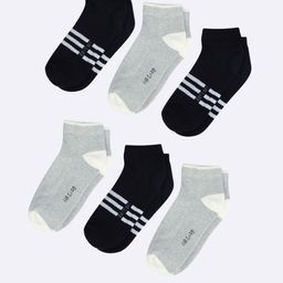 AIR GARB Pack Of 6 Cotton Stylish Low Ankle Length Socks-49