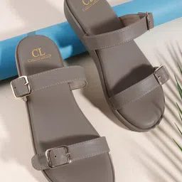 Carlton London Women Comfort Sandals with Buckles-15