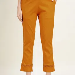ZARI Jaipur Cotton Viscose Pant with Single Lace-image-84