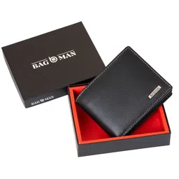 BAGMAN Men Leather Two Fold Wallet-13