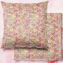 ArtzFolio Multicoloured Set of 2 Velvet Square Cushion Covers-53