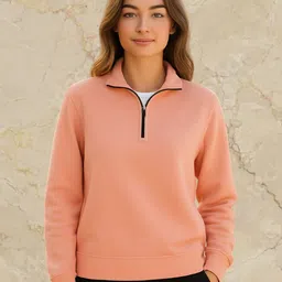Parona Women Mock Collar Sweatshirt-picture-9