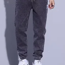 StyleCast x Revolte Men Relaxed Fit Light Fade Jeans-image-69