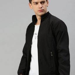VOXATI Men Stand Collar Open Front Jacket image 3