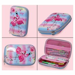 Fiddlerz 3D Flamingo Multipurpose Pencil Pouch (Color May Vary) image 5