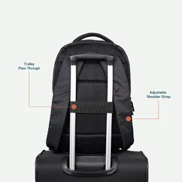 ZOUK Unisex Geometric Backpack with Compression Straps image 4