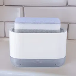 The Better Home White Solid Plastic Soap Dispenser-31