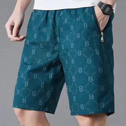 StyleCast x Revolte Men Printed Cotton Shorts-picture-50