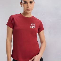 TRENDSATTIRE Typography Printed Round Neck Short Sleeves T-shirt-14