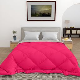 tundwal's Pink & Off White Heavy Winter Double Bed Comforter-image-68