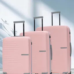 Nasher Miles Set Of 3 Havelock Textured Hard Sided TrolleyBags-9