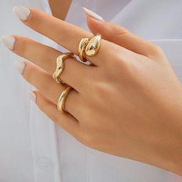 Tipsy closet Stainless Steel Gold-Plated Stainless Steel Ring-image-68