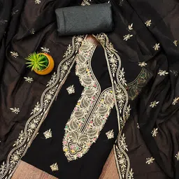 MANVAA Embellished Unstitched Dress Material-image-53