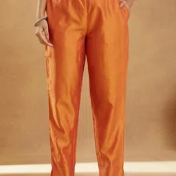 Fabindia Women Cotton Silk Trousers-picture-27