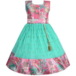 Wish Karo Girl Floral Print Fit & Flare Dress-picture-37