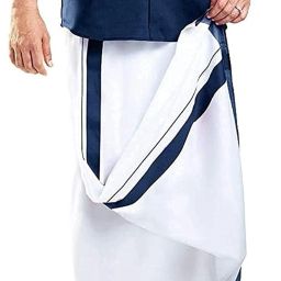 RAGINI V Cotton Double (White With Colour Border_4m) Men Dhoti-image-62