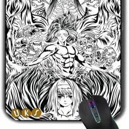 Stargust Computer Anime Mix Printed Mousepad for Laptop, MacBook Pro, Gaming AOT Mousepad-25