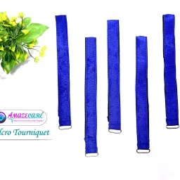 Tourniquet Belt for Blood Collection with Metal Ring And Velcro Hook Loop Resistance Band-image-8
