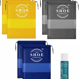 THE SHOE COMPANY Shoe Bag 6 with Yellow Blue Grey and Spray 50ML for Quick Shine Cleaner-image-7