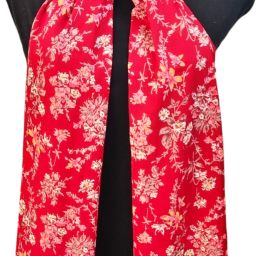 Floral Print Cotton Blend Women Multicolor Scarf-image-36