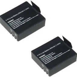 IBS Mobile Battery For IBS 2 PCS RECHARGEABLE LI-ION SPARE BATTERY 3.7V 900MAH FOR 4K ACTION CAMERA-35