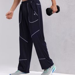 HRX by Hrithik Roshan Men Contrast Stitch Rapid-Dry Toggle Hem Training Track Pants-image-94