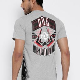 ADIDAS Men Grey Melange Rose ONESPARK Printed Round Neck T-Shirt-image-48