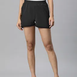 Popnetic Women Black Shorts-picture-43