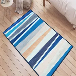 Status Multicoloured Geometric Printed Anti-Skid Light Floor Carpet image 1