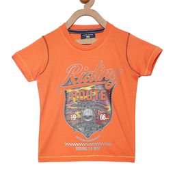 Duke Boys Orange Printed Round Neck T-shirt-image-98