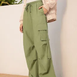 DressBerry Women Army Chic Cargo-Style Trousers-image-68