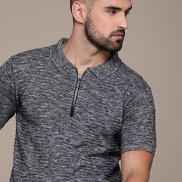 Roadster Men Cotton Polo Collar T-shirt-image-41