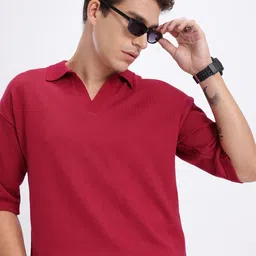 glitchez Knitted Relaxed Fit T-shirt-image-5