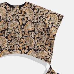 Vastrarth Print Flared Sleeves Ethnic Cotton Kaftan Top image 3