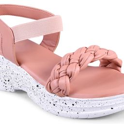 JM Looks Braided Open Toe Wedges With Backstrap image 5