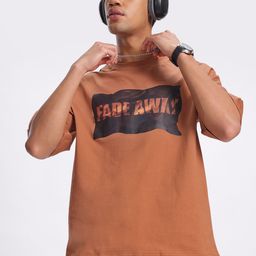 glitchez Style-with-Typo Drop-Shoulder Sleeves Relaxed Fit Pure Cotton T-shirt-picture-52