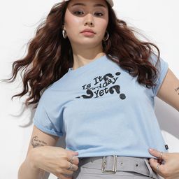 The Roadster Life Co. Typography Printed Extended Sleeves Boxy T-shirt-image-39