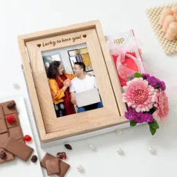Personalized Blooms And Bites Mother's Day Arrangement-image-44