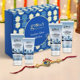 Globus naturals Set Of 4  Revival Diamond Skin Care Rakhi Glow Gift Box-28