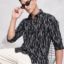 WROGN Printed Pure Cotton Casual Shirt-image-75
