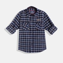 Monte Carlo Boys Checked Casual Smart Fit Shirt-image-86