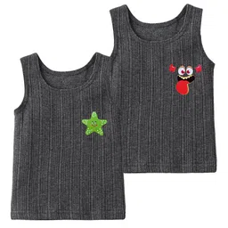 BAESD Kids Pack Of 2 Printed Cotton Thermal Tops-picture-0
