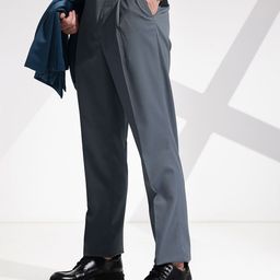 encore by INVICTUS Men Textured Formal Trousers-image-92