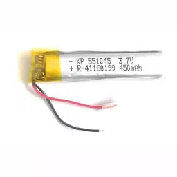 KP 3.7 V 450 mAh Lithium Polymer Rechargeable Battery, KP-551045-5