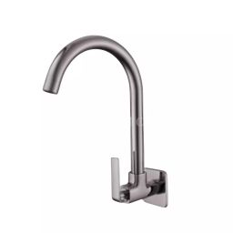 CERA RUBY Basin Mixer Quarter Turn Wall Mount PVD Finish Graphite Grey, F1005252GG-image-91
